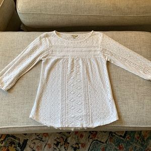Lucky Brand long sleeved blouse // XS // creamy